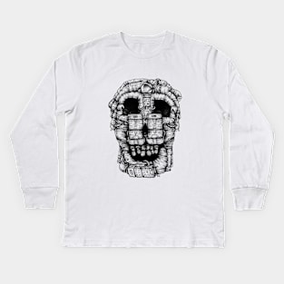 Voluptuous Death Kids Long Sleeve T-Shirt